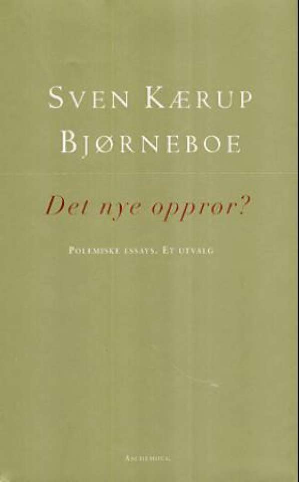 Det nye opprør? - polemiske essays. Et opprør