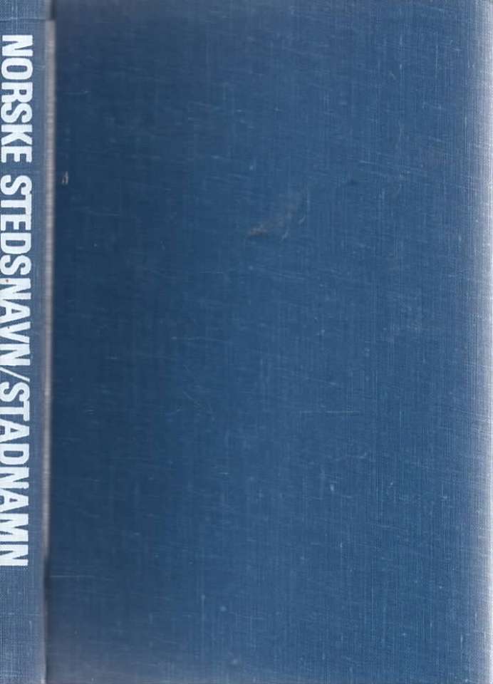 Norske stedsnavn/stadnamn