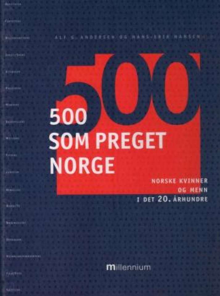 500 som preget Norge.