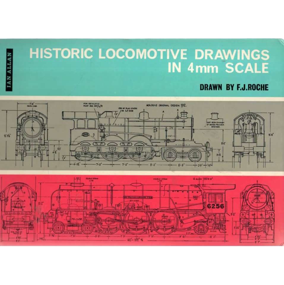 Historic locomotive drawings in 4mm scale