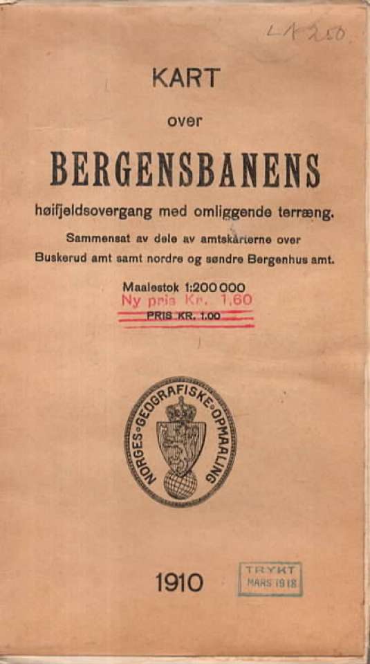 Kart over Bergensbanens høifjeldsovergang med omliggende terræng