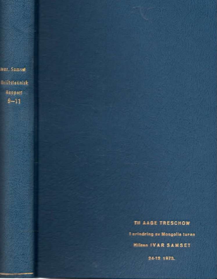Driftsteknisk Rapport 9–11