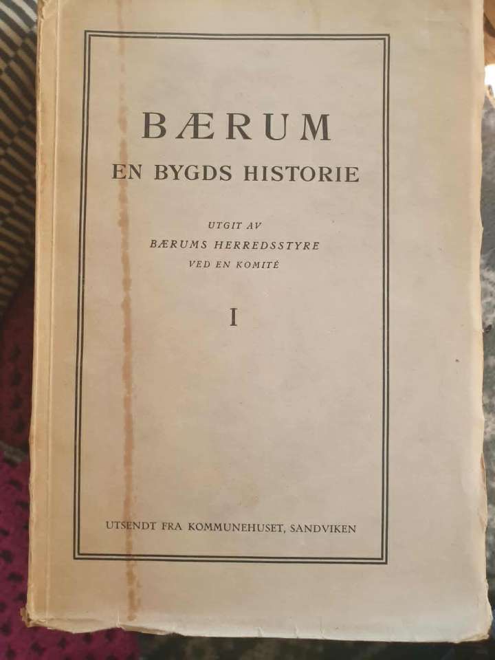 Bærum - en bygds historie bind 1 og 2