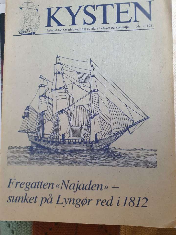 Fregatten Najaden - sunket på Lyngør red i 1812
