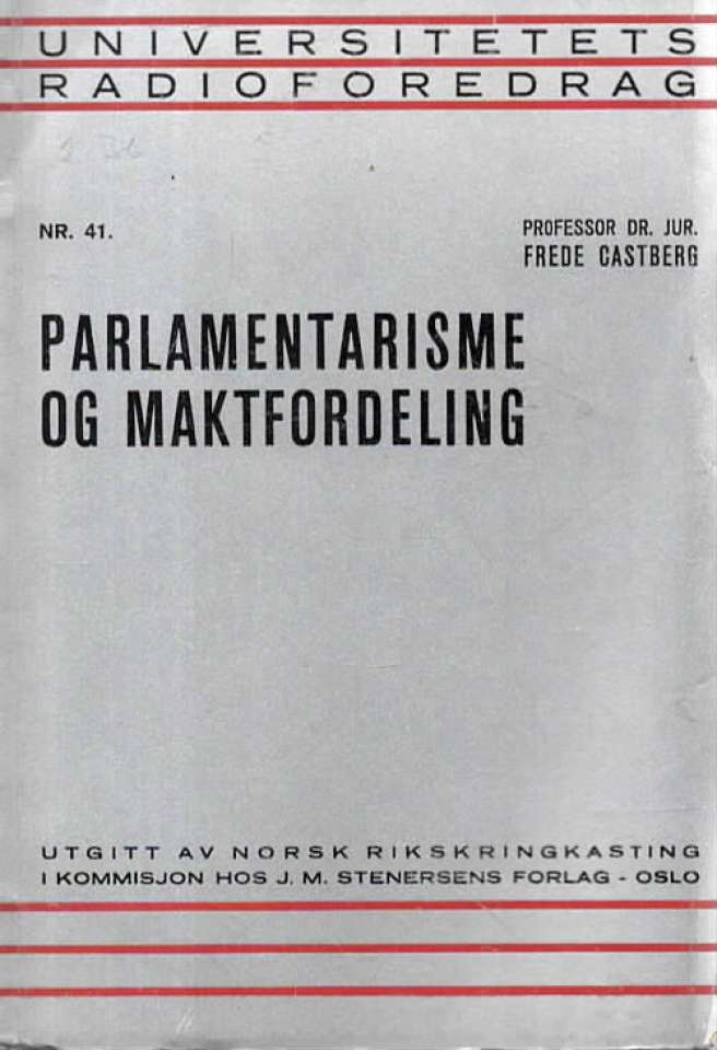 Parlamentarisme og maktfordeling