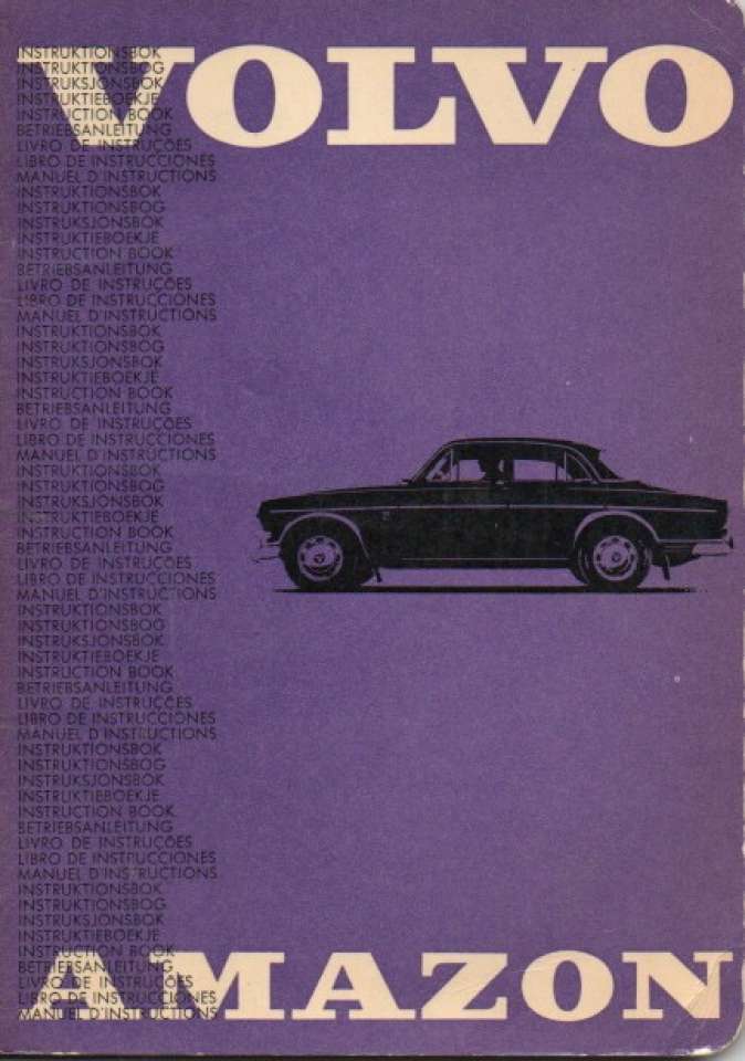 Volvo Amazon instruksjonsbok 