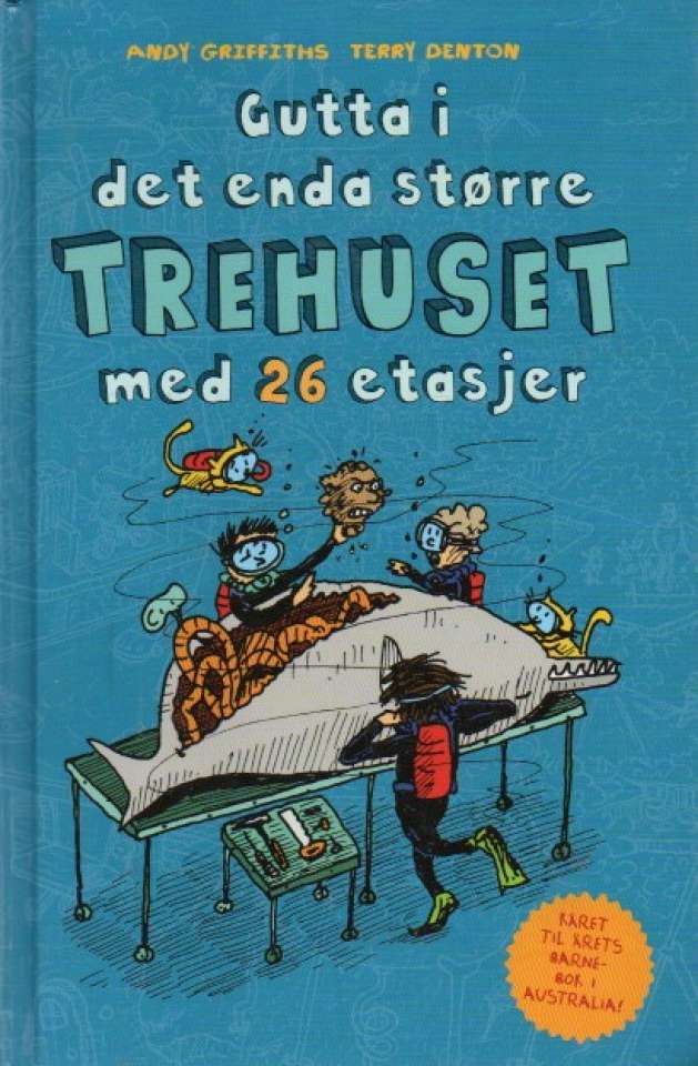 Gutta i det enda større Trehuset med 26 etasjer