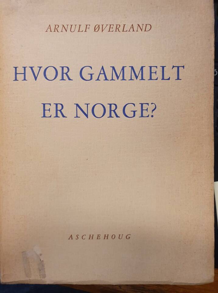 Hvor gammelt er Norge?
