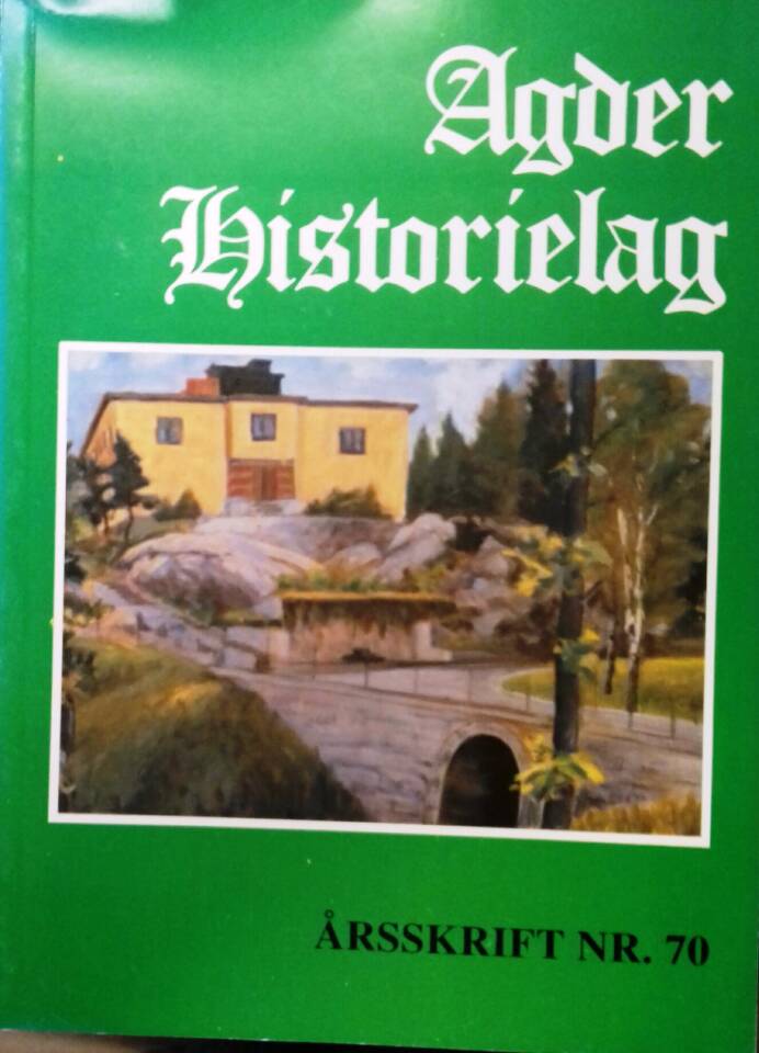 Agder historielag nr. 70, 1994