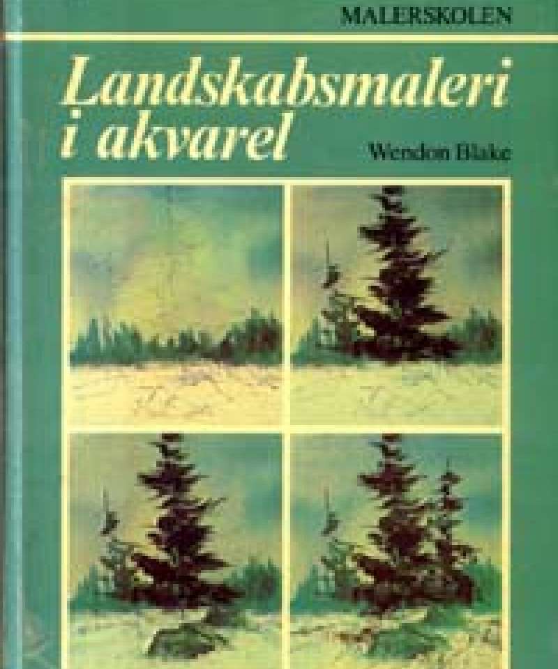 Landskabsmaleri i akvarel