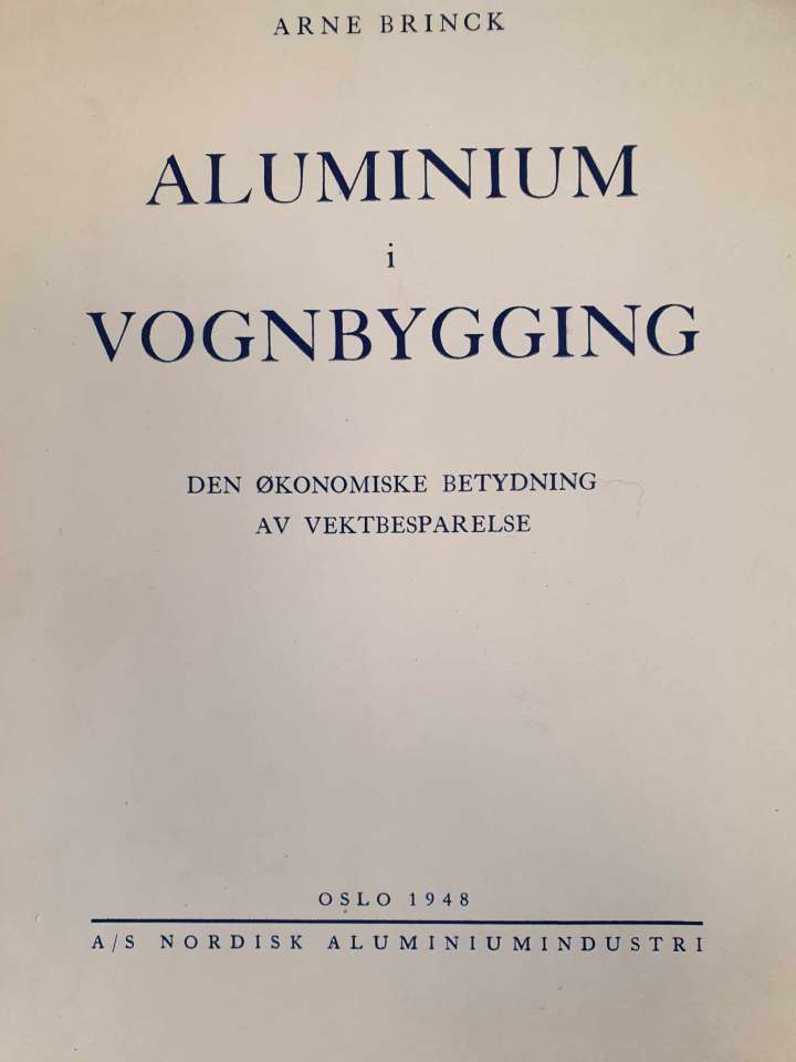 Aluminium i vognbygging