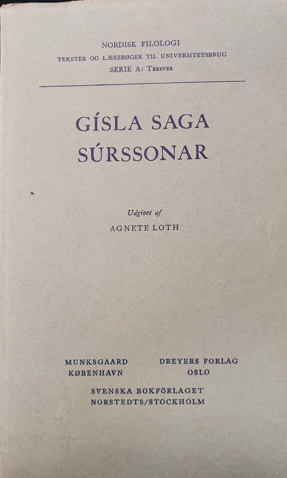 Gísla saga Súrssonar