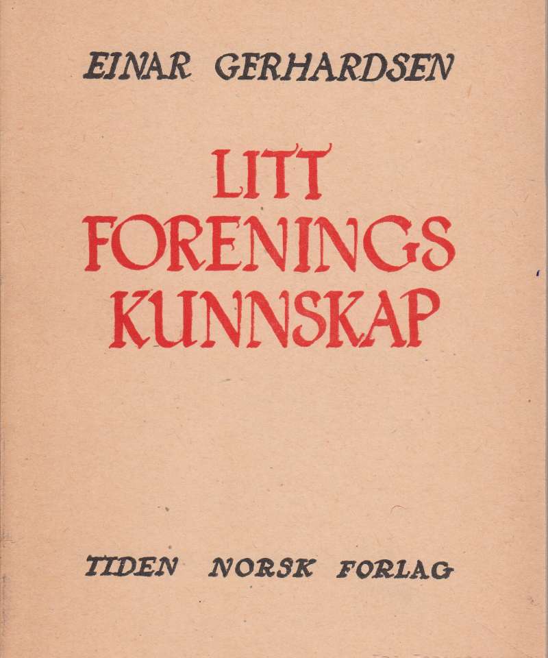 Litt foreningskunnskap