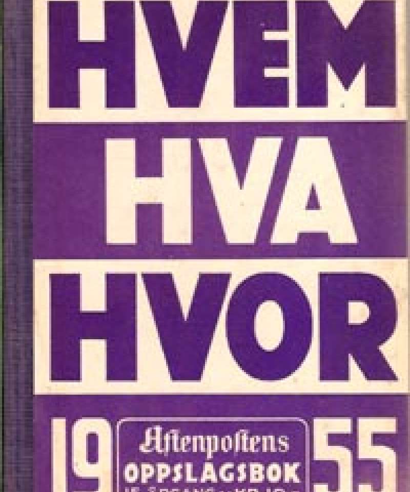 Hvem Hva Hvor 1955