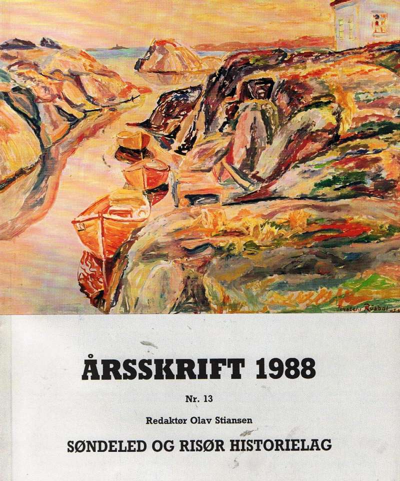 Søndeled og RIsør historielag - Årsskrift 1988