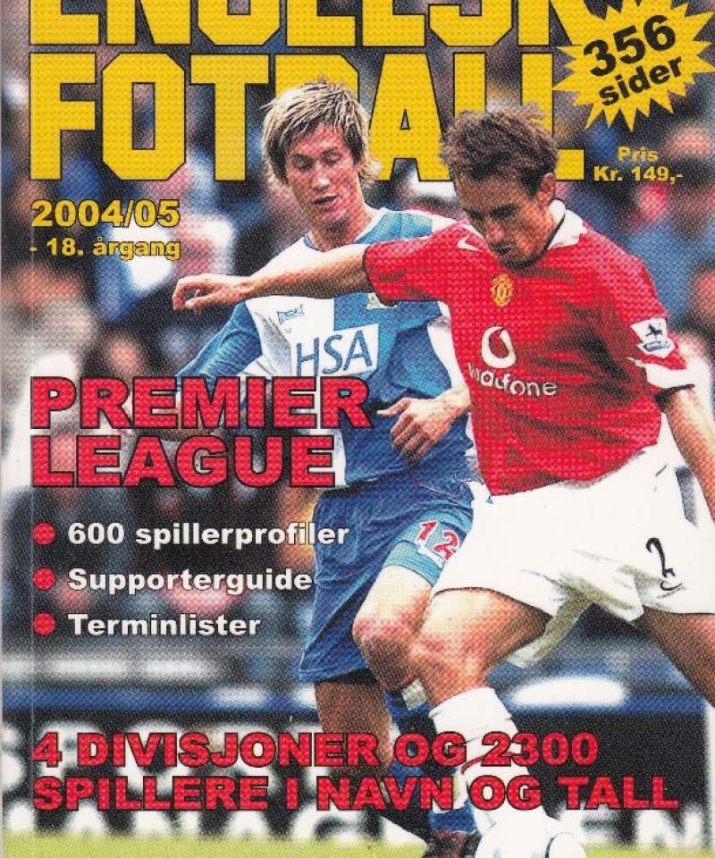 Engelsk fotball 2004/05 (Fra Arne Scheies samlinger)