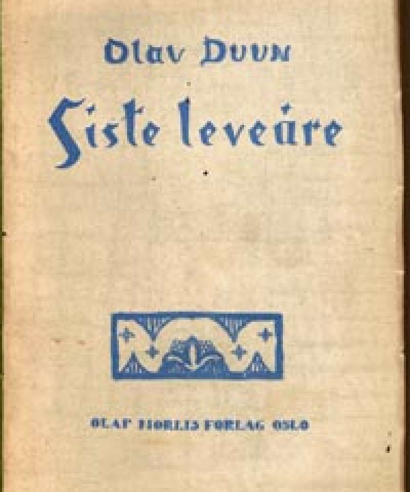 Siste leveåre