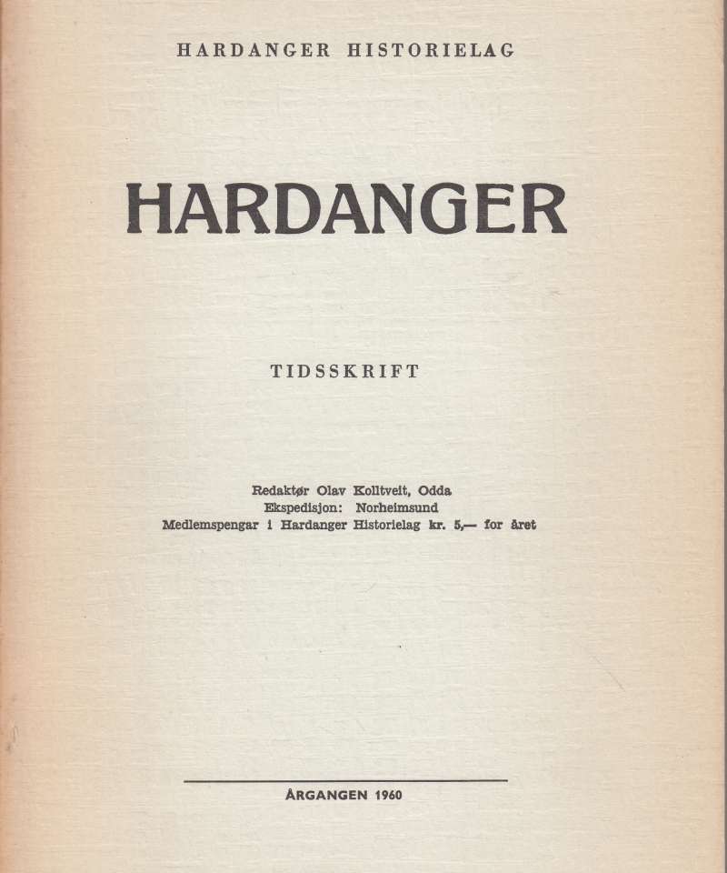 Hardanger (1960)