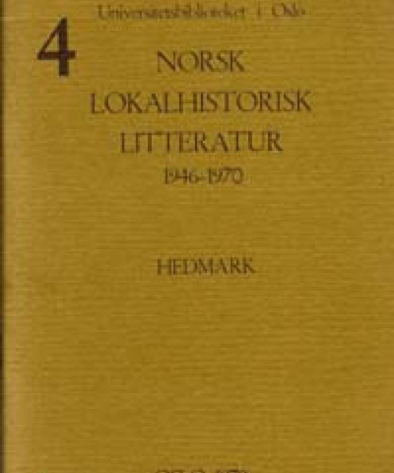 Norsk lokalhistorisk litteratur 1946-1970