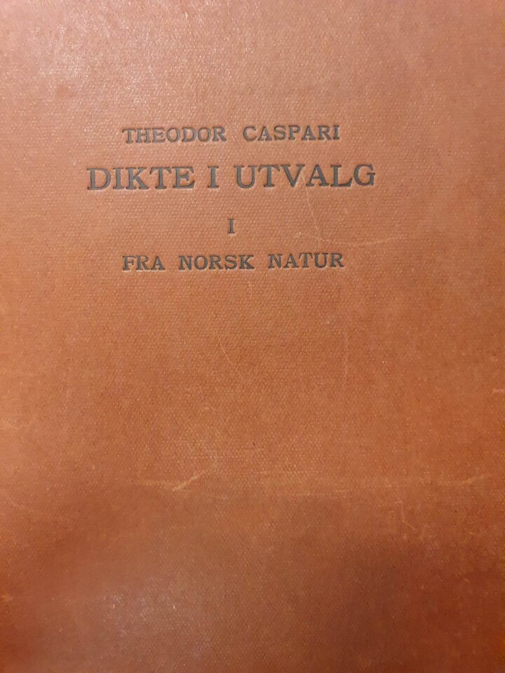 Dikte i utvalg I (Theodor Caspari)