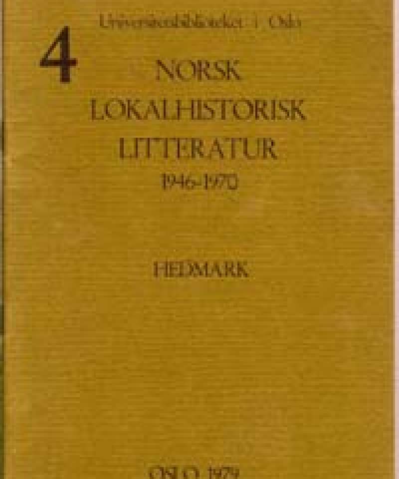 Norsk lokalhistorisk litteratur 1946-1970