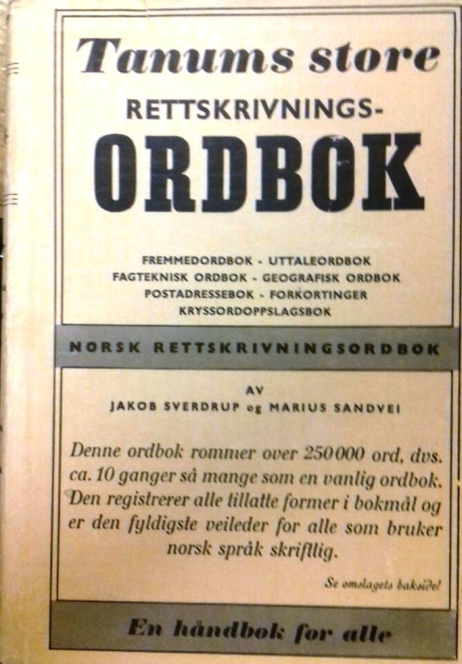 Tanums store rettskrivningsordbok