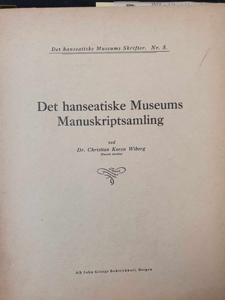 Det hanseatiske Museums Manuskriptsamling