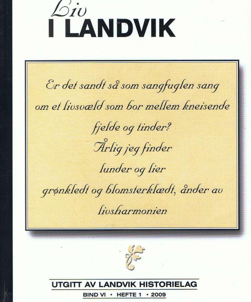 Liv i Landvik, hefte 1 - 2009 