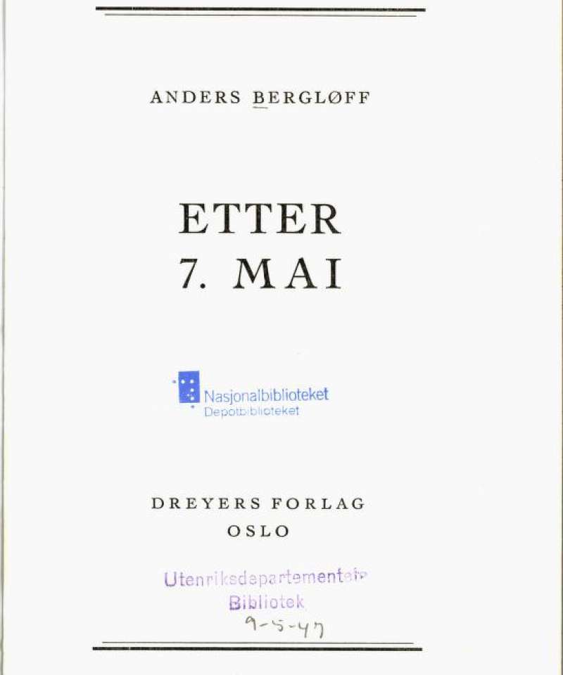 Etter 7. mai