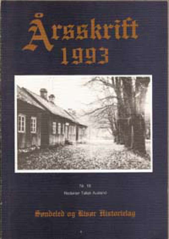 Årsskrift 1993 - Søndeled og Risør Historielag Nr. 18