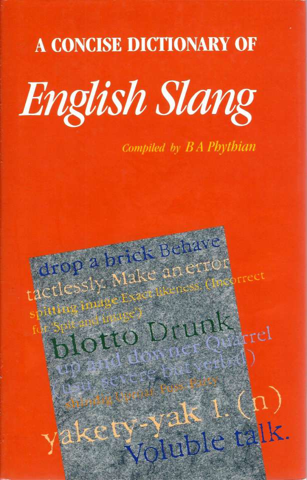 A Concise Dictionary of English Slang