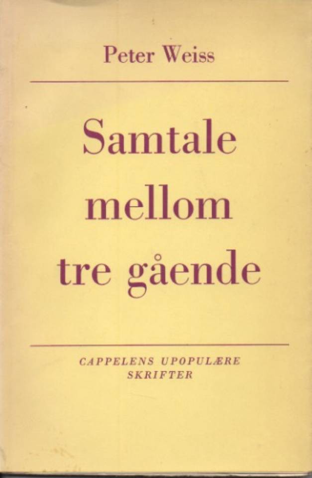 Samtale mellom tre gående
