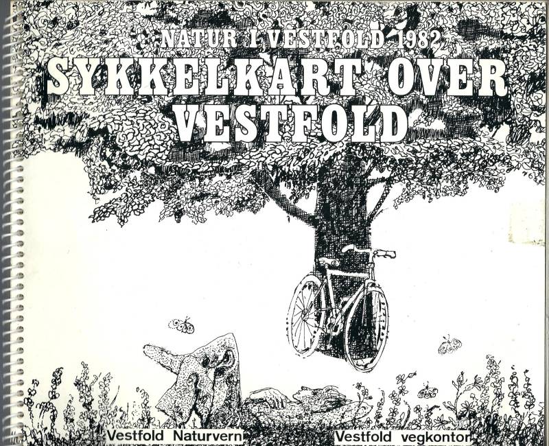 Sykkelkart over Vestfold - Natur i Vestfold 1982