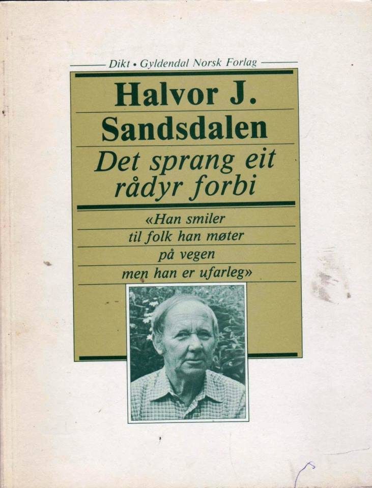 Det sprang eit rådyr forbi