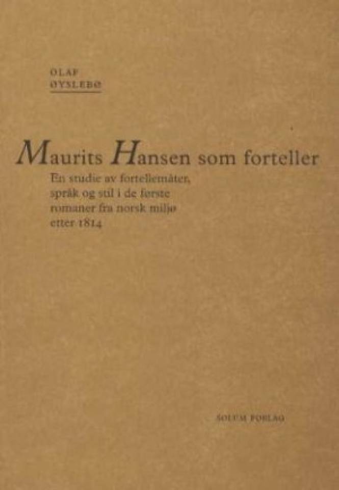 Maurits Hansen som forteller